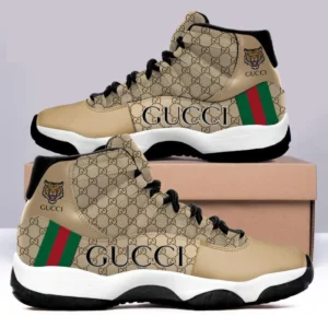 Gucci Brown Tiger Air Jordan 11 Sneakers Fashion Shoes Sport Luxury