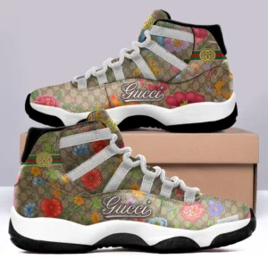 Gucci Flower Air Jordan 11 Fashion Sport Sneakers Shoes Luxury