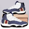 Gucci White Blue Air Jordan 11 Sport Shoes Luxury Fashion Sneakers