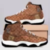 Louis Vuitton Paris Brown Air Jordan 11 Shoes Sport Fashion Sneakers Luxury