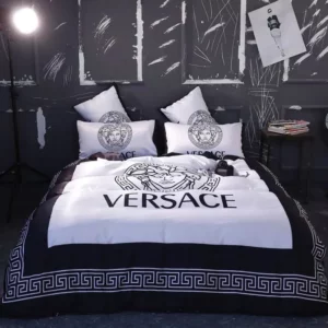 Gianni Versace Logo Brand Bedding Set Bedroom Bedspread Luxury Home Decor