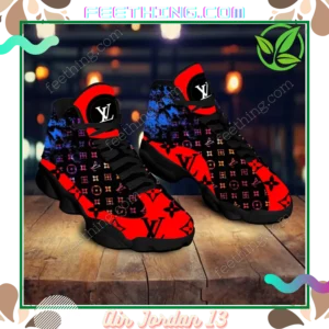 Louis Vuitton  Colorful Logo Air Jordan 13 Trending Fashion Sneakers Shoes Luxury