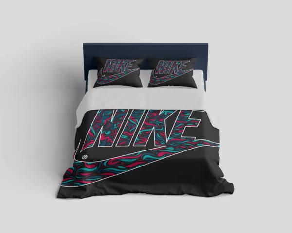 Nike Logo Brand Bedding Set Bedspread Home Decor Bedroom Luxury