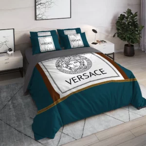 Versace Logo Brand Bedding Set Bedroom Home Decor Bedspread Luxury