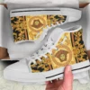 Versace Medusa Golden High Top Canvas Shoes Luxury Brand Gifts For Men Women