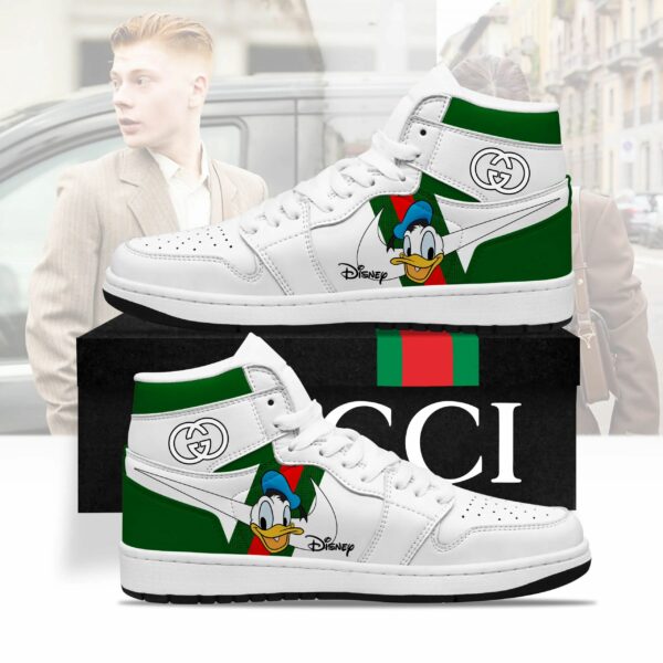 Gucci Donald Duck High Air Jordan Fashion Brand Luxury Shoes Sneakers