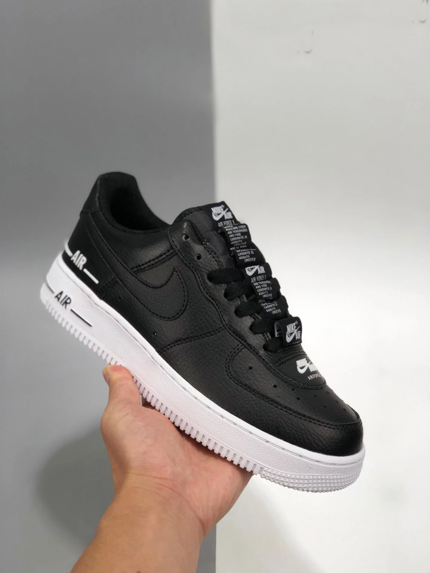 Nike Air Force 1 Double Air Black CJ1379-001 For Sale