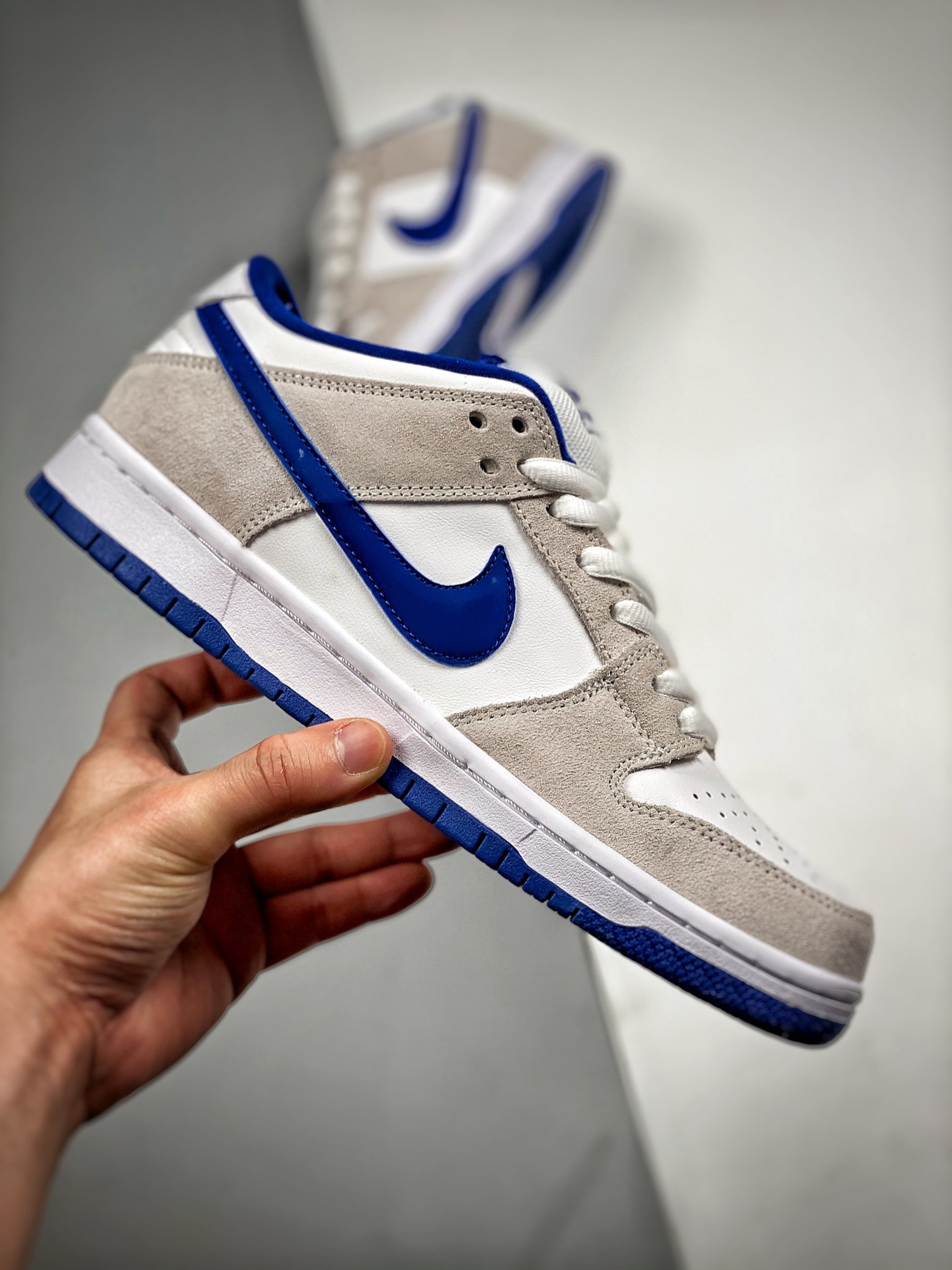 Nike SB Dunk Low Pro Matte Silver Varsity Royal For Sale