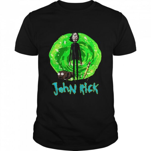 John Rick John Wick Rick And Morty Crossover Classic Mens T Shirt