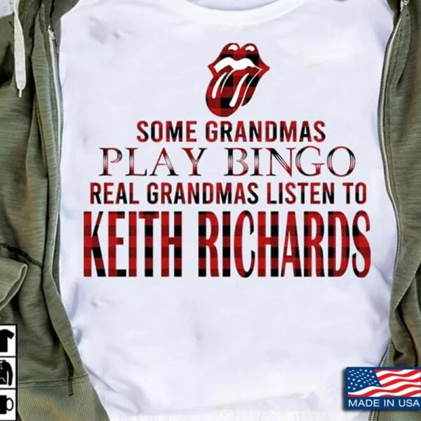 Keith Richards Grandmas Type 1250 T Shirt