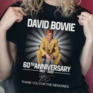 David Bowie 60Th Anniversary T Shirt