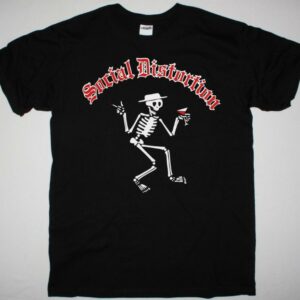 Social Distortion Skelly Logo New Black T Shirt