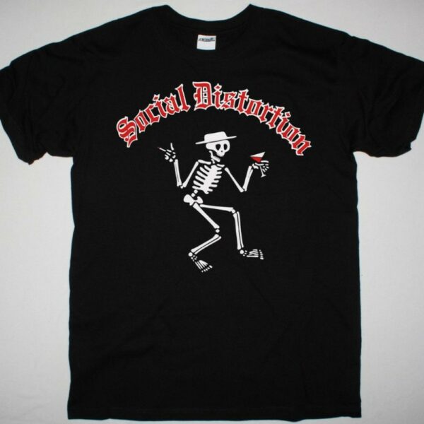 Social Distortion Skelly Logo New Black T Shirt