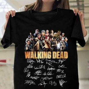 The Walking Dead Signature Lovers Black Men Women T Shirt