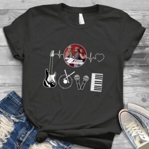 Zz Top Heartbeat Scaled T Shirt