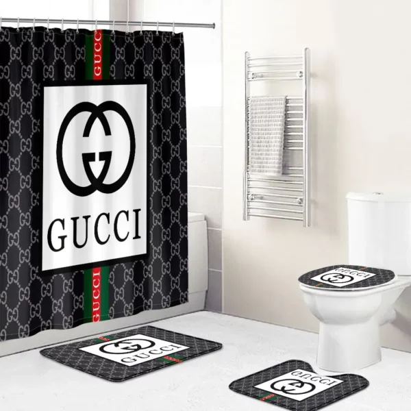 Gucci Bathroom Set Hypebeast Bath Mat Luxury Fashion Brand Home Decor