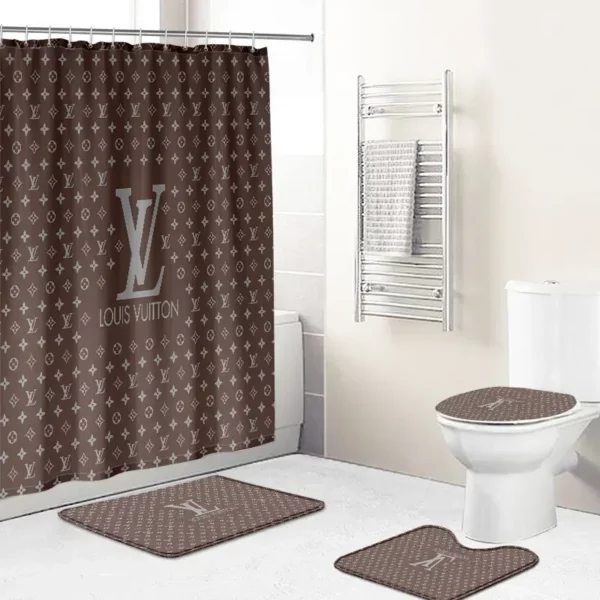 Louis Vuitton Bathroom Set Home Decor Luxury Fashion Brand Hypebeast Bath Mat