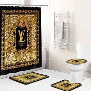 Louis Vuitton Bathroom Set Luxury Fashion Brand Hypebeast Bath Mat Home Decor