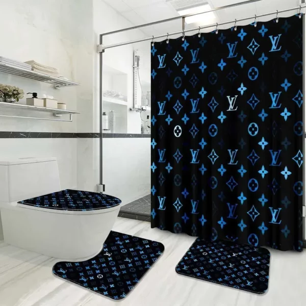 Louis Vuitton Bathroom Set Luxury Fashion Brand Hypebeast Bath Mat Home Decor