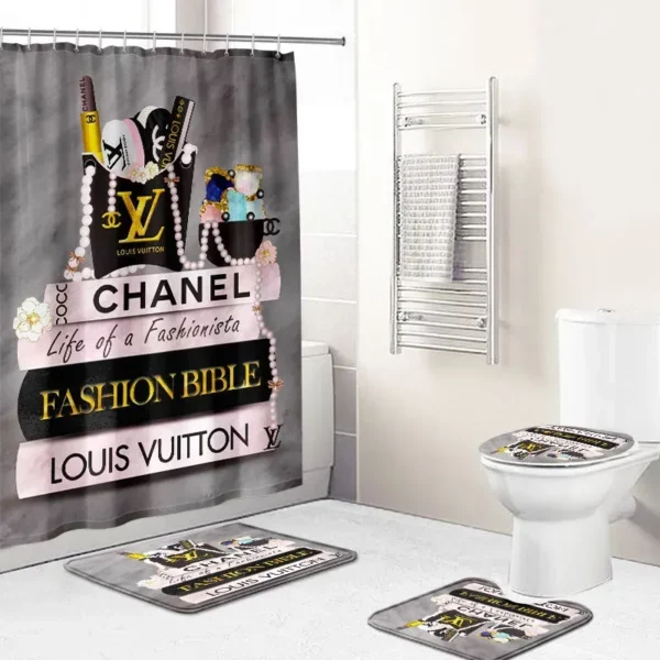 Chanel Bathroom Set Bath Mat Hypebeast Home Decor Luxury Fashion Brand