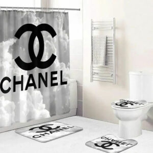 Chanel Cloudy Bathroom Set Bath Mat Hypebeast Home Decor Luxury Fashion Brand