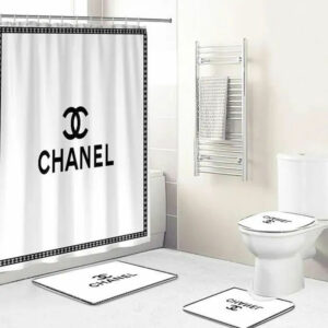 Chanel White Bathroom Set Bath Mat Home Decor Hypebeast Luxury Fashion Brand