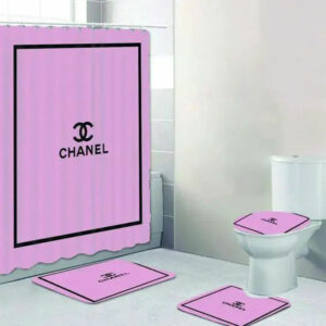 Chanel Purple Bathroom Set Hypebeast Luxury Fashion Brand Bath Mat Home Decor