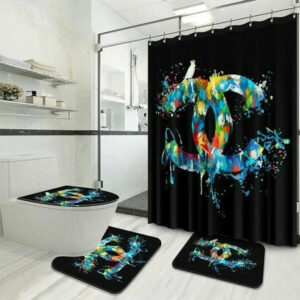 Chanel Colorful Bathroom Set Bath Mat Home Decor Luxury Fashion Brand Hypebeast