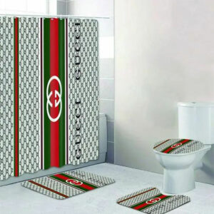 Gucci Stripe Bathroom Set Hypebeast Luxury Fashion Brand Home Decor Bath Mat