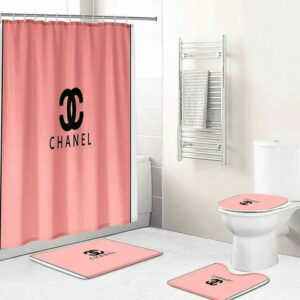 Chanel Salmon Bathroom Set Bath Mat Hypebeast Luxury Fashion Brand Home Decor