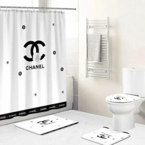 Chanel White Bathroom Set Hypebeast Luxury Fashion Brand Home Decor Bath Mat