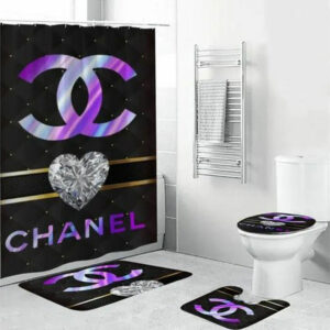 Chanel Diamond Bathroom Set Bath Mat Home Decor Luxury Fashion Brand Hypebeast