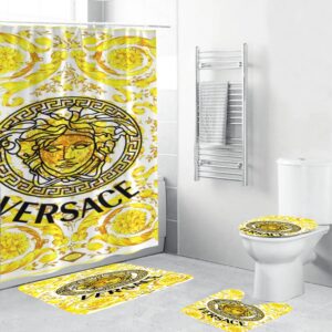 Gianni Versace Medusa Bathroom Set Home Decor Hypebeast Bath Mat Luxury Fashion Brand