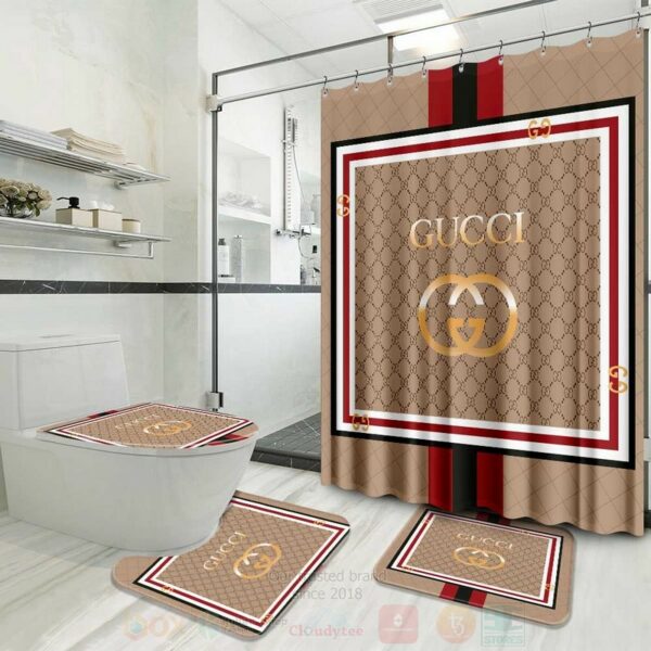 Gucci Monogram Bathroom Set Bath Mat Luxury Fashion Brand Hypebeast Home Decor