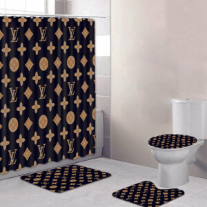 Louis Vuitton Lv Monogram Bathroom Set Bath Mat Hypebeast Luxury Fashion Brand Home Decor