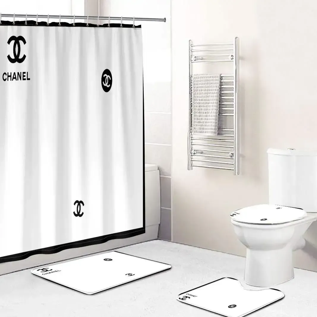 Chanel Bathroom Set Luxury Fashion Brand Home Decor Hypebeast Bath Mat