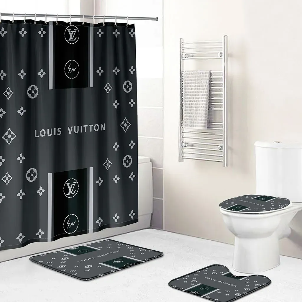 Louis Vuitton Bathroom Set Home Decor Hypebeast Luxury Fashion Brand Bath Mat