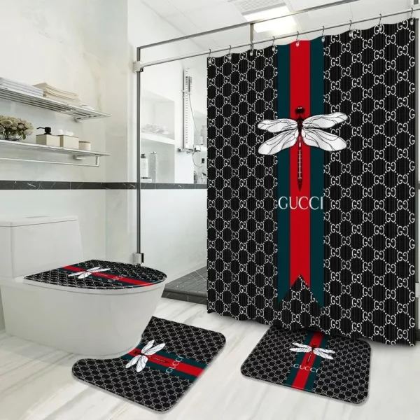 Gucci Bathroom Set Hypebeast Home Decor Bath Mat Luxury Fashion Brand