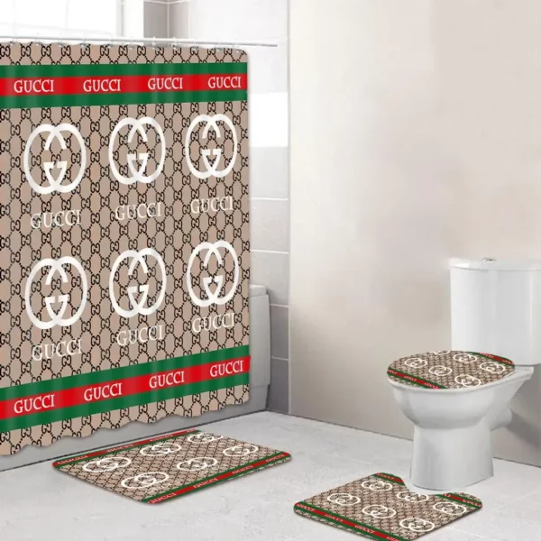 Gucci Bathroom Set Luxury Fashion Brand Hypebeast Home Decor Bath Mat