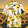 American Staffordshire Terrier Dog Lovers Sun Flower Hawaiian Shirt