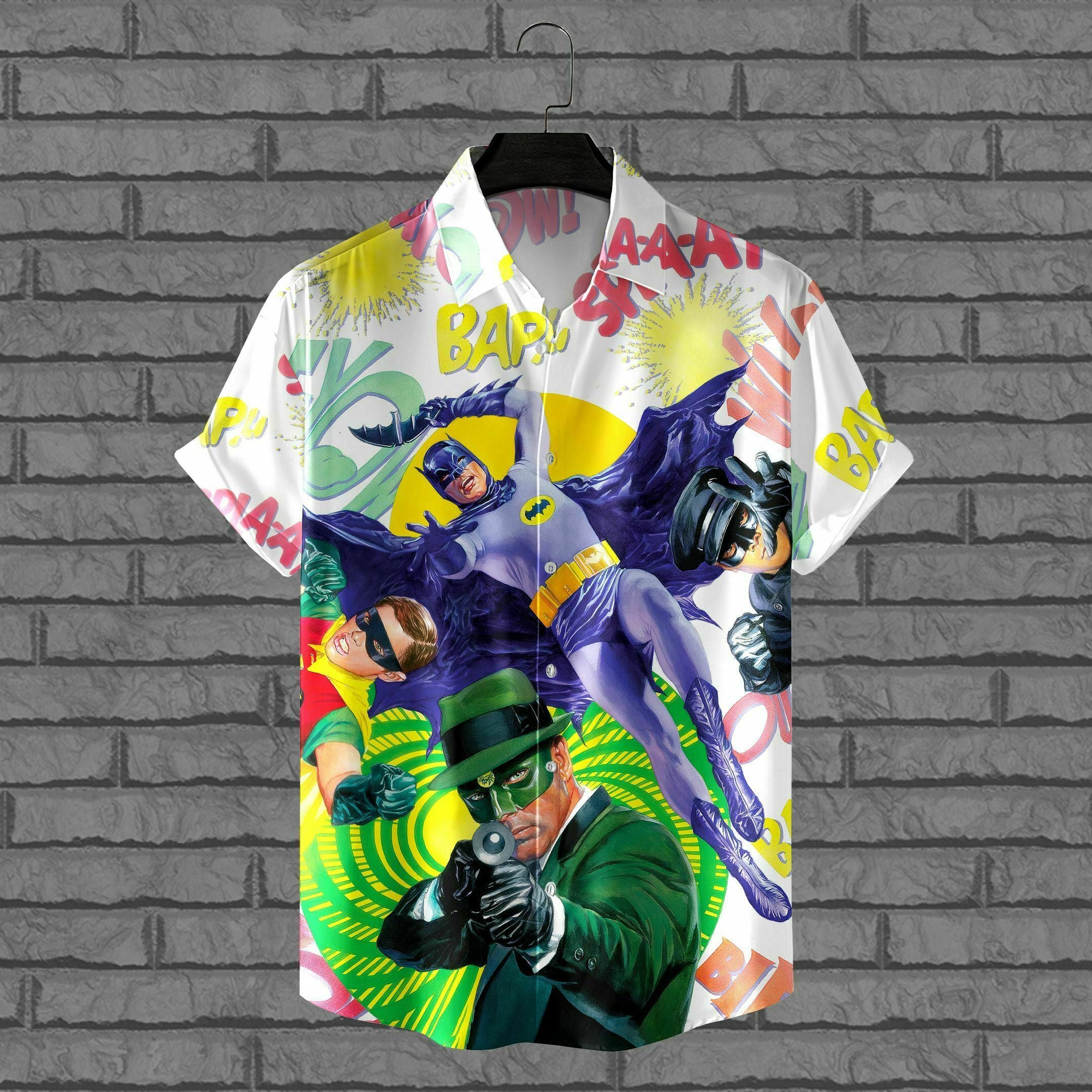 Batman Vs Green Villains Hawaiian Shirt