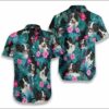 Border Collie Tropical Hawaiian Shirt