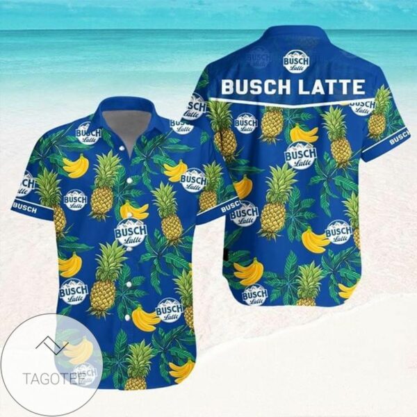 Busch Latte Hawaiian Shirt Summer Outfit Beach