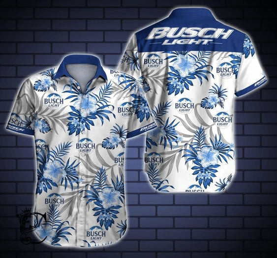 Busch Light Hawaiian Shirt Beach Summer Outfit