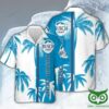 Busch Light White And Bright Blue Coconut Hawaiian Shirt