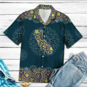 California Mandala Hawaiian Shirt