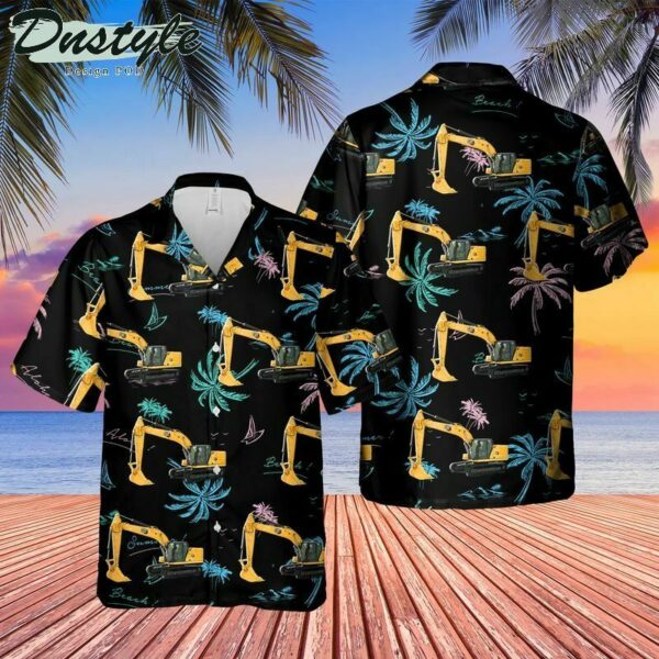 Cat 320 Excavator Hawaiian Shirt Outfit Beach Summer