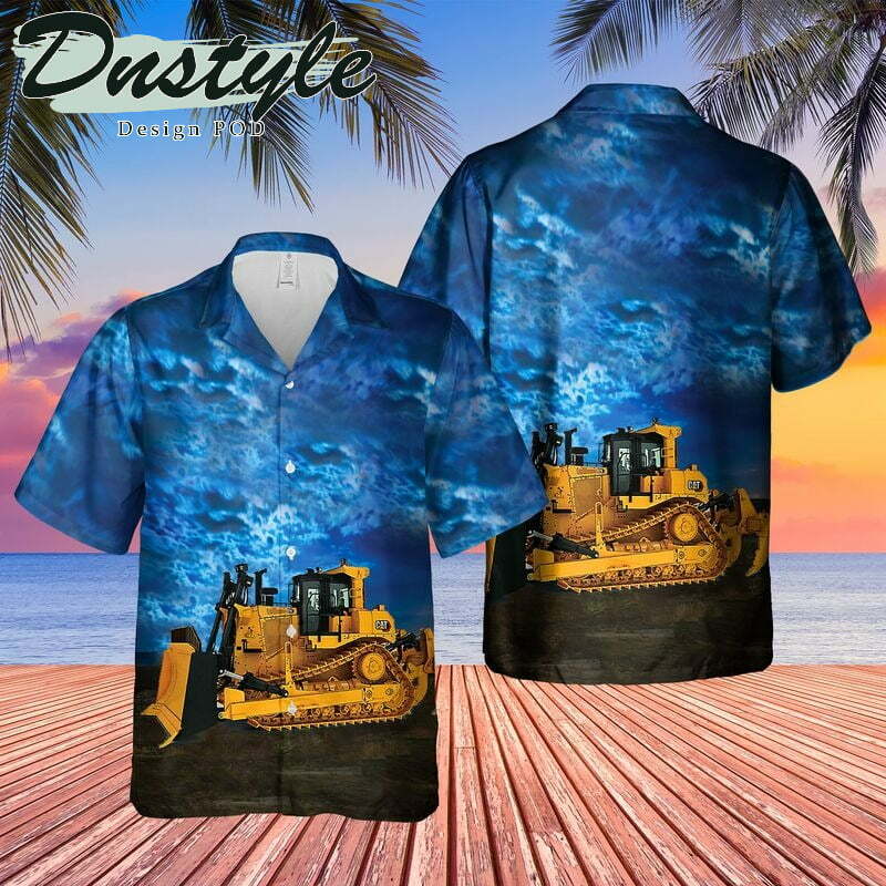 Cat D9 Dozer Hawaiian Shirt Outfit Summer Beach