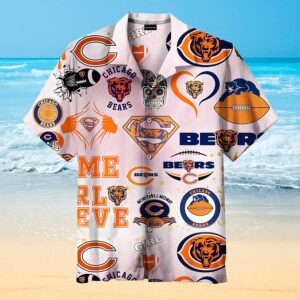 Chicago Bears Sign Art Hawaiian Shirt