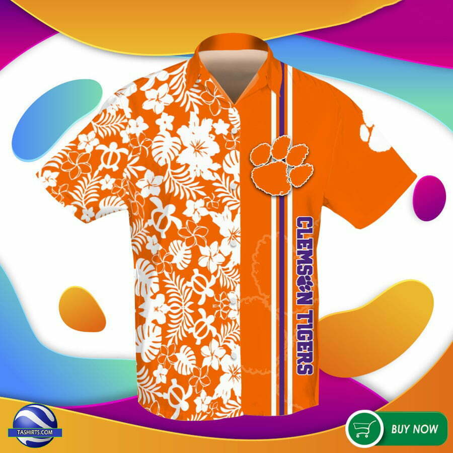 Clemson Tigers Hawaiian Shirt Beach Summer Outfit